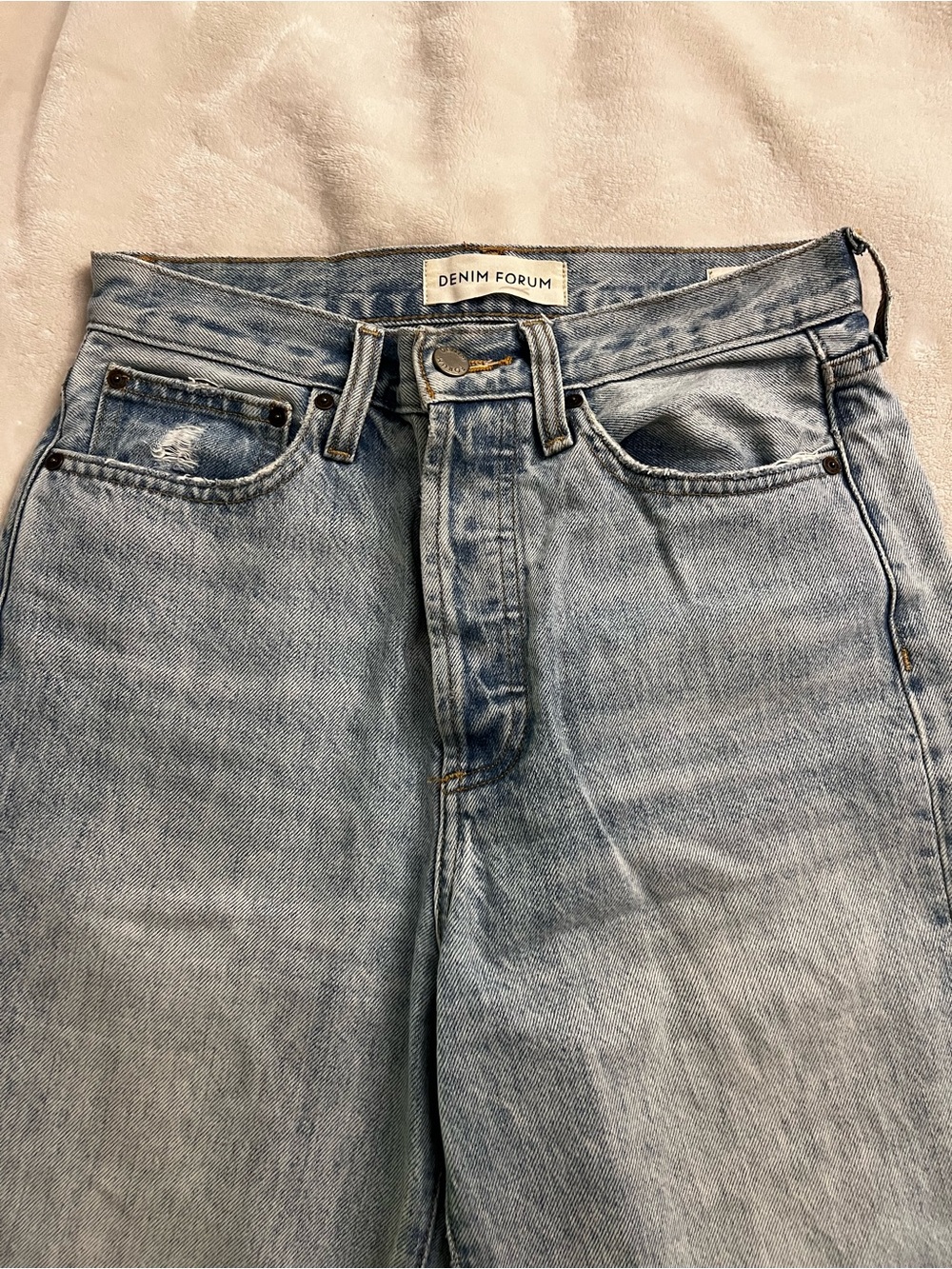 Denim Forum Women’s Relaxed Light Blue Jeans